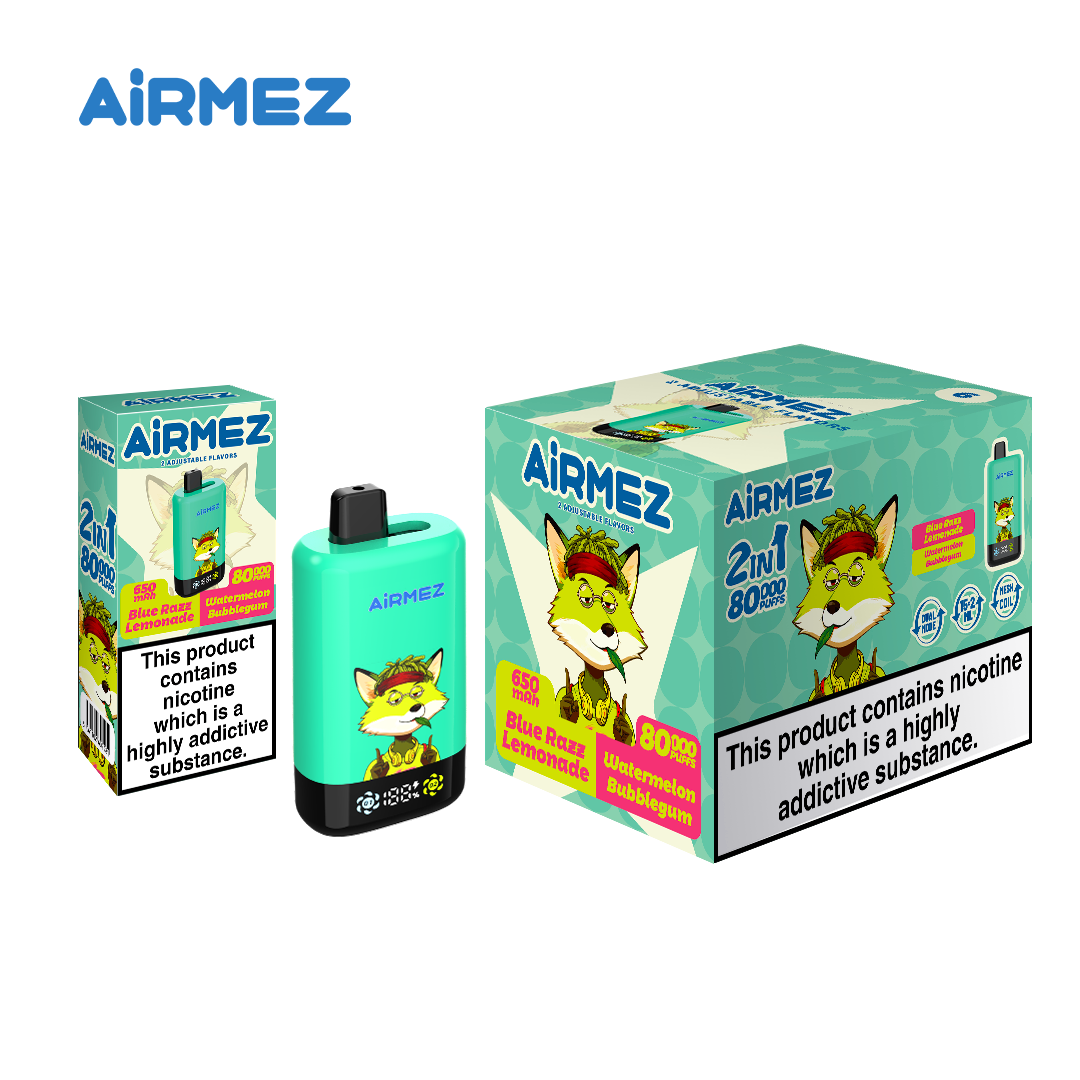 airmez 2in1 blue razz lemonade & watermelon bubblegum