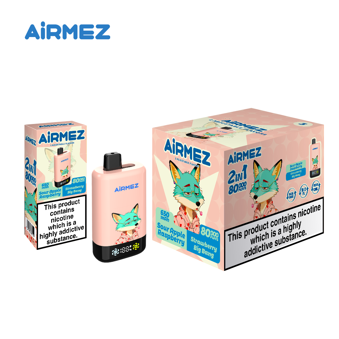 airmez 2in1 sour apple raspberry & strawberry big bang airmez 2in1 sour apple raspberry & strawberry big bang